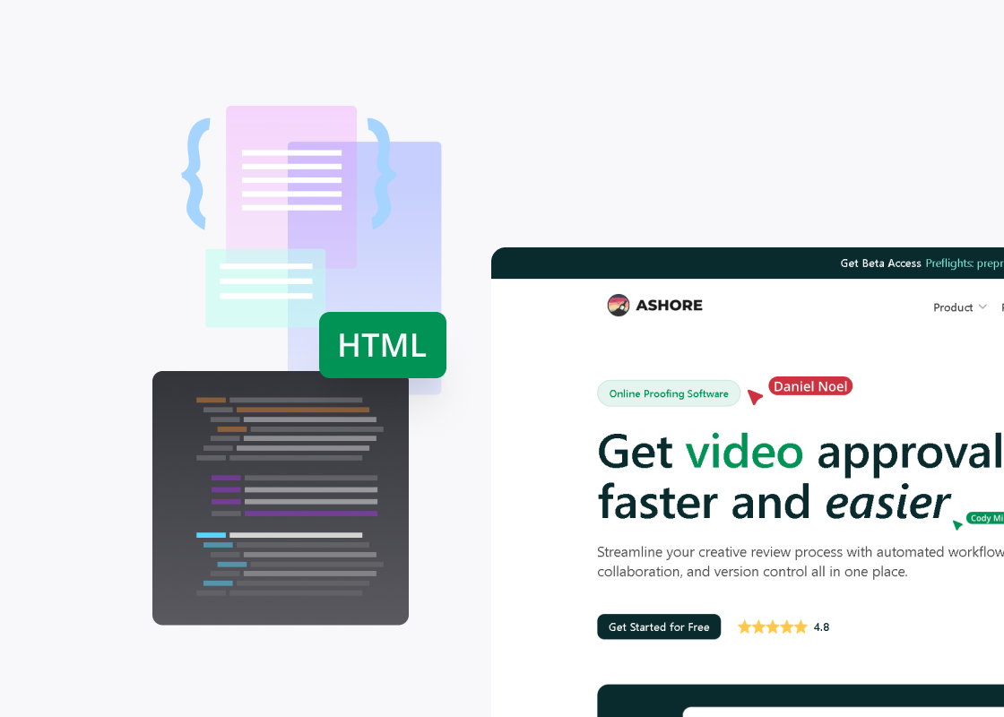 Live website proofing showing responsive preview across different screen sizes